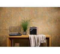 Non-woven wallpaper plaster texture brown silver metallic 78629-6 (2,83£/1qm)