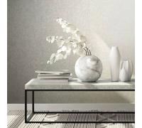 Non-woven wallpaper plaster texture concrete look grey white 34519 (4,22£/1qm)