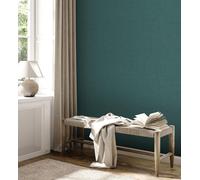 Non-woven wallpaper plaster texture plain petrol metallic 39503-6 (3,26£/1qm)