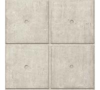 Non-woven wallpaper Rasch 499421 stones concrete look grey beige (4,59£/1qm)