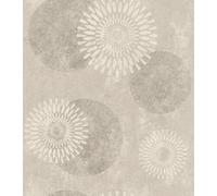 Non-woven wallpaper Rasch 651713 concrete look silver beige metallic (3,91£/1qm)
