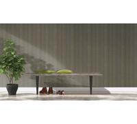 Non-woven wallpaper Rasch herringbone green gold metallic 720303 (3,73£/1qm)