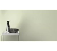 Non-woven wallpaper Rasch plain linen look modern light green 447538 (3,14£/1qm)