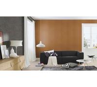 Non-woven wallpaper Rasch plain lines cognac brown Curiosity 537734 (4,08£/1qm)