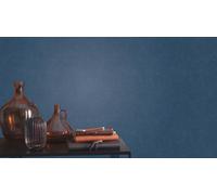 Non-woven wallpaper Rasch plain textile look modern dark blue 330106 (3,38£/1qm)