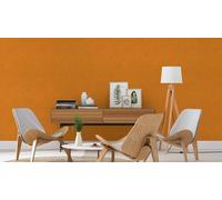 Non-woven wallpaper Rasch plain textile look yellow brown 330137 (3,38£/1qm)