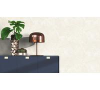 Non-woven wallpaper Rasch texture leaves cream white beige 690804 (4,37£/1qm)
