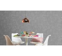 Non-woven wallpaper Rasch vintage plaster look plain dark gray 315752 (3,14£/1qm