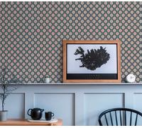 A.S. Création Retro 70's Circles Wallpaper Blue/Yellow/Pink/Light Blue/Cream Retro Chic 395371 8.50m x 0.53m Paste The Wall