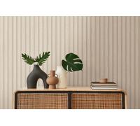 A.S. Création PintWalls II 391096-3D Non-Woven Wallpaper Wood Panels Scandinavian Beige 10.05 m x 0.53 Made in Germany