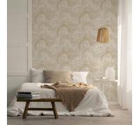 45757-Bricks and More Marble Effect Beige Galerie Wallpaper