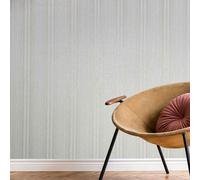 Non-woven wallpaper stripes pattern lines white beige metallic 82443 (3,19£/1qm)