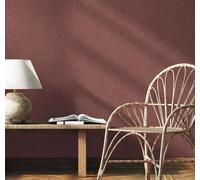 Non-woven wallpaper textile look plain modern mottled dark red 47617 (5,69£/1qm)