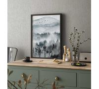 Non-woven wallpaper textile look plain modern white green 47616 (5,69£/1qm)