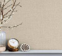 Non-woven wallpaper textile texture linen look beige cream 33392 (3,81£/1qm)