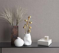 Non-woven wallpaper textile texture plain linen look grey 33394 (3,81£/1qm)