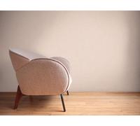 Non-woven wallpaper texture fabric look plain cream pink 39341-7 (2,40£/1qm)