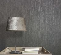 Non-woven wallpaper texture lines anthracite silver metallic 82382 (2,98£/1qm)
