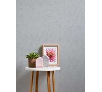Non-Woven Wallpaper Texture Uni Plaster Look Metallic grey 3635-10 (3,73£/1qm)
