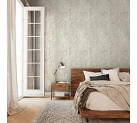 Non-woven wallpaper tile pattern slate stone look cream beige 45768 (4,01£/1qm)