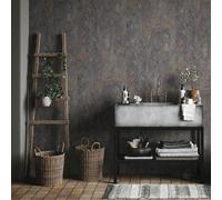 Non-woven wallpaper tile pattern slate stone look grey brown 45764 (4,01£/1qm)