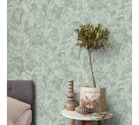 Non-woven wallpaper tropical leaf pattern jungle light green 10416-07 (3,09£/1qm