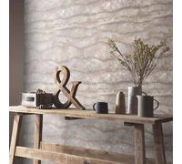 Non-woven wallpaper waves pattern concrete look grey brown 10299-32 (3,65£/1qm)
