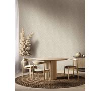 Non-woven wallpaper wood look herringbone pattern cream grey 33373 (5,74£/1qm)