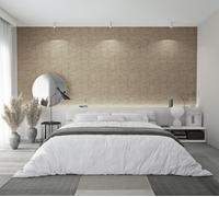 Non-woven wallpaper wood look tiles motif graphic beige brown 33359 (4,45£/1qm)