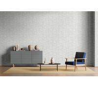 Non-woven wallpaper wood look tiles motif graphic grey beige 33357 (6,03£/1qm)