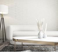 Non-woven wallpaper wood look tiles motif graphic white cream 33356 (6,03£/1qm)
