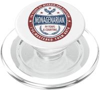 Nonagenarian 90 Years Birthday Ninety Years Old and Up Retro PopSockets PopGrip for MagSafe