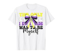 Nonbinary Flag Girl Only Choice I Ever Made Was To Be Myself T-Shirt