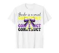 Nonbinary Flag Pride Girl Gender Is A Social Construct T-Shirt