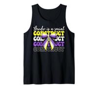 Nonbinary Flag Pride Girl Gender Is A Social Construct Tank Top