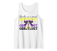 Nonbinary Flag Pride Girl Gender Is A Social Construct Tank Top