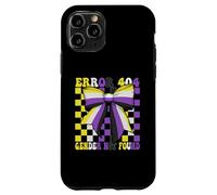 Nonbinary Flag Pride LGBTQ Error 404 Gender Not Found Case for iPhone 11 Pro