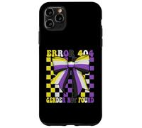 Nonbinary Flag Pride LGBTQ Error 404 Gender Not Found Case for iPhone 11 Pro Max