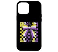 Nonbinary Flag Pride LGBTQ Error 404 Gender Not Found Case for iPhone 12 Pro Max
