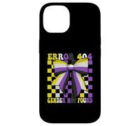 Nonbinary Flag Pride LGBTQ Error 404 Gender Not Found Case for iPhone 14