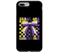Nonbinary Flag Pride LGBTQ Error 404 Gender Not Found Case for iPhone 7 Plus/8 Plus