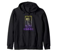 Nonbinary LGBTQ The Hermit Tarot Card LGBT Enby Non-binary Zip Hoodie