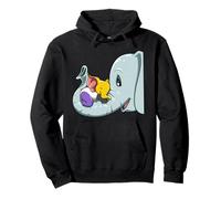 Nonbinary Mama Elephant Protecting Pride Kids Pullover Hoodie