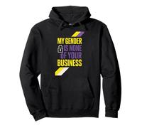 Nonbinary Pride Beyond Binary They Them LGBTQ Humor Pullover Hoodie