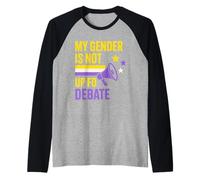 Nonbinary Pride Beyond Binary They Them LGBTQ Humor Raglan Baseball Tee