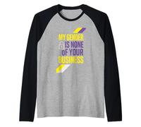 Nonbinary Pride Beyond Binary They Them LGBTQ Humor Raglan Baseball Tee