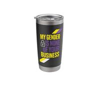 Nonbinary Pride Beyond Binary They Them LGBTQ Humor Stainless Steel Insulated Tumbler