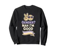 Nonbinary Pride Beyond Binary They Them LGBTQ Humor Sweatshirt