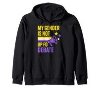 Nonbinary Pride Beyond Binary They Them LGBTQ Humor Zip Hoodie