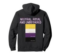 Nonbinary Pride Color Paint Swatch Funny Design Pullover Hoodie